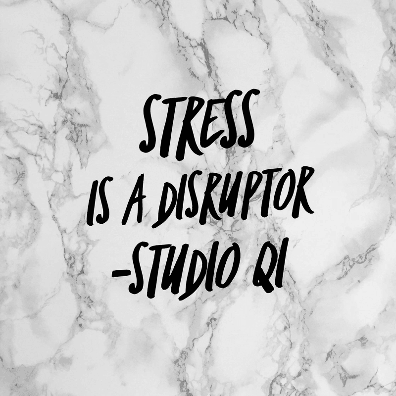 Stress is a disruptor Stress is a disruptor